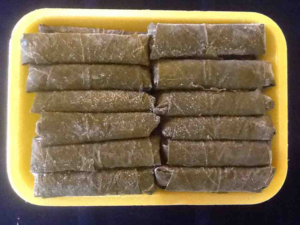 Stuffed Grape Leaves (Yabra) With Turkey